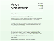 Tablet Screenshot of andymatuschak.org